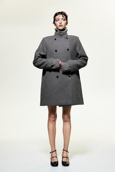 Double-Breasted Car Coat Product Image