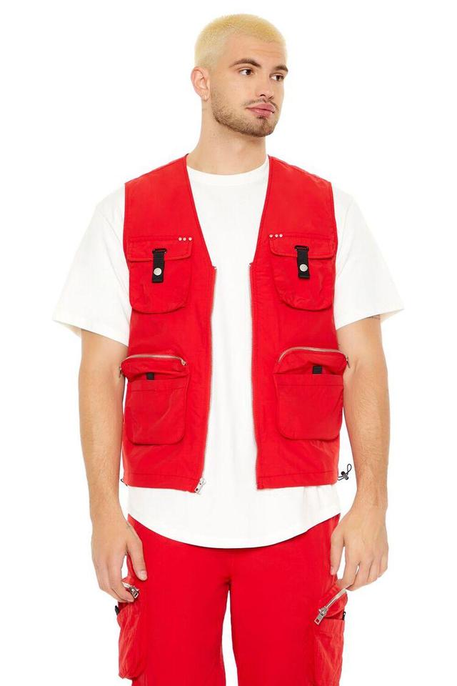 Zip-Up Utility Cargo Vest | Forever 21 Product Image