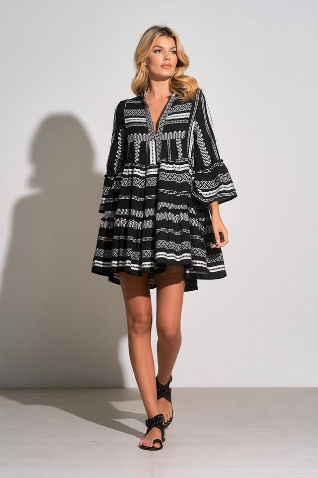 Stripe Sleeved Dress Product Image