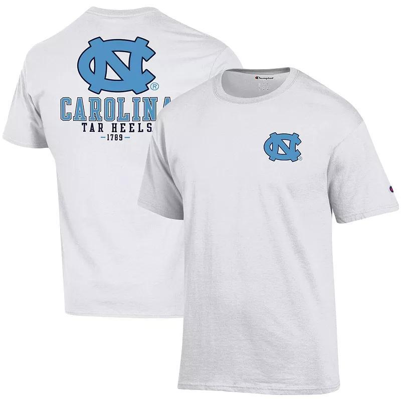 Mens Champion North Carolina Tar Heels Stack 2-Hit T-Shirt Product Image