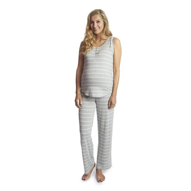 Everly Grey Maternity Joy Tank & Pants /Nursing Pajama Set Product Image