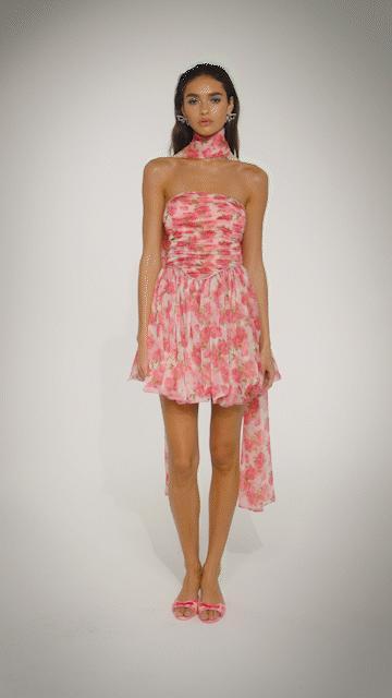 Chloe Dress (Pink Print) Product Image