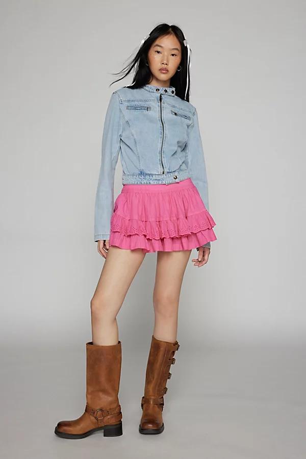 Kimchi Blue Julia Tiered Layered Ruffle Mini Skirt Womens at Urban Outfitters Product Image