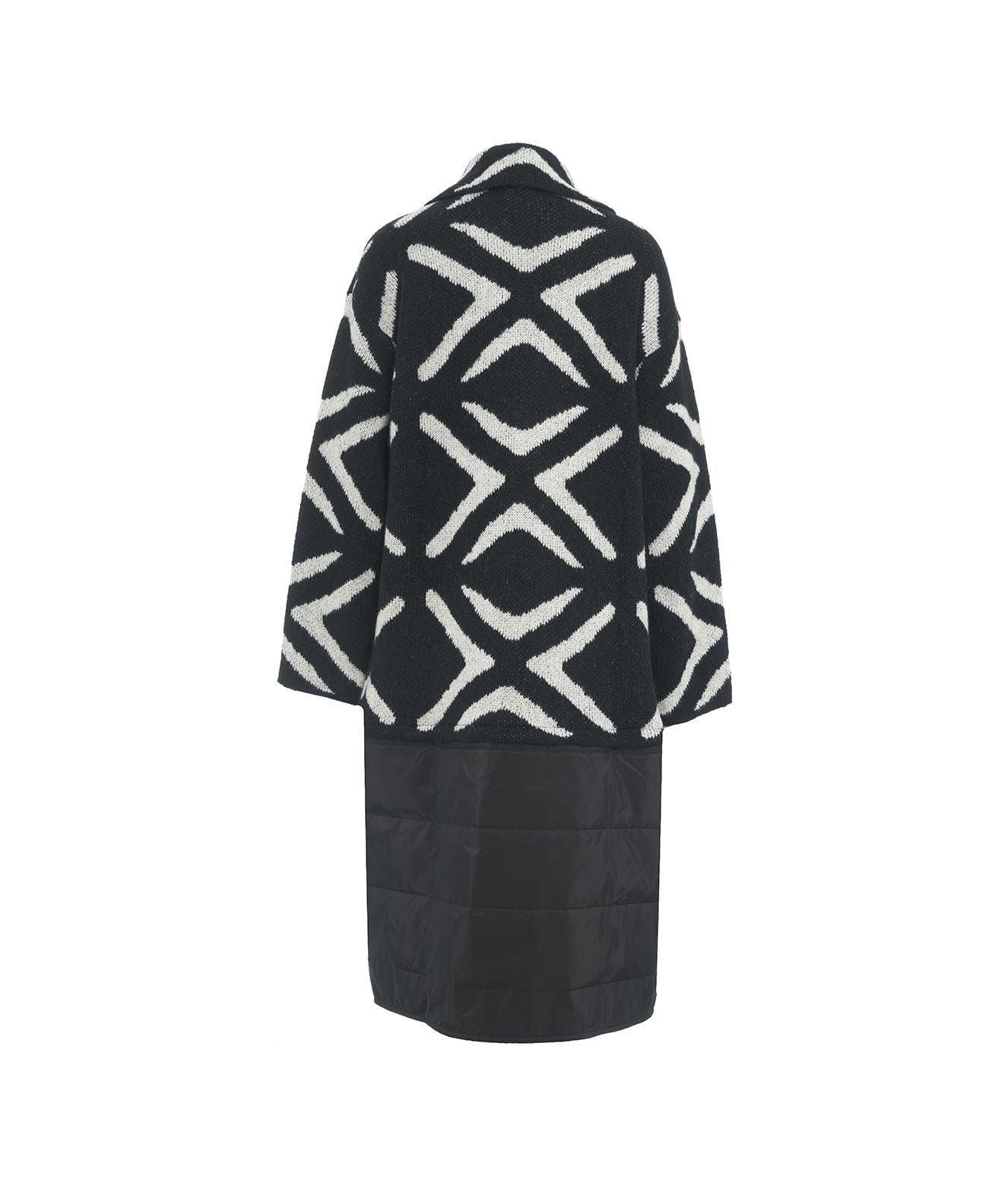 Cappotto in maglia con inserti Female Product Image