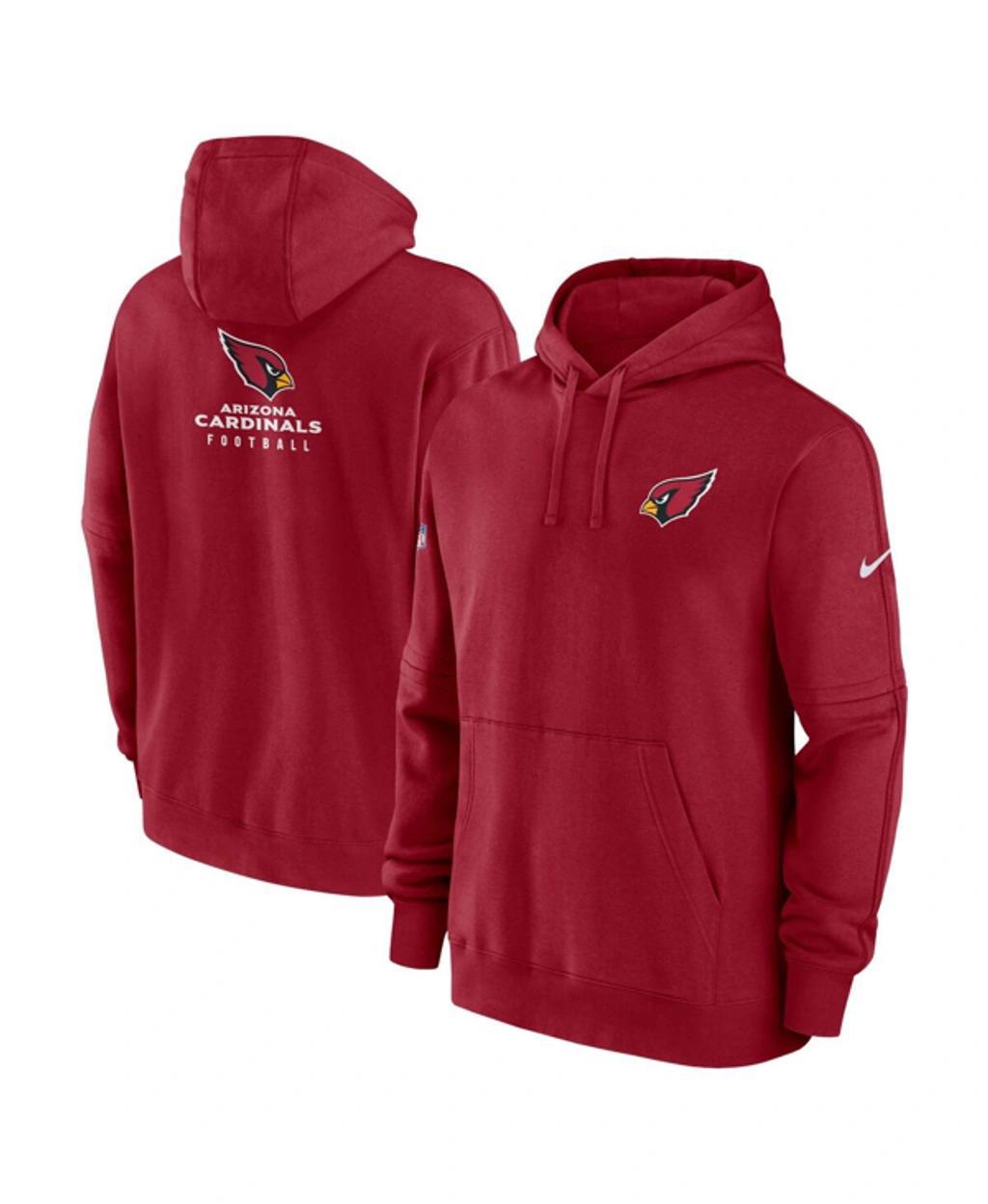 NIKE Arizona Cardinals Sideline Club Menâs  Men's Nfl Pullover Hoodie In Red Product Image