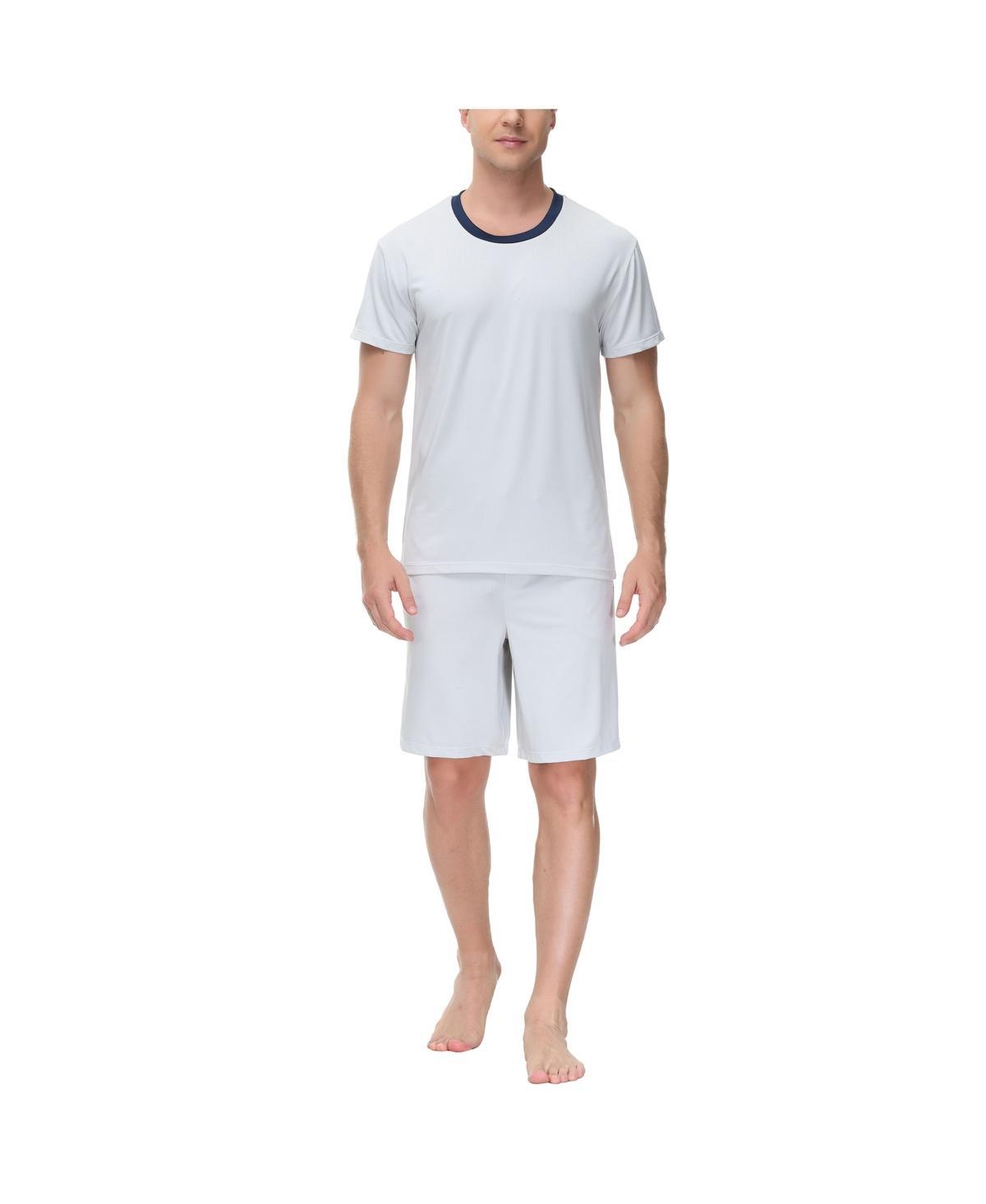 Ink+Ivy Mens Moisture-Wicking Crewneck T-Shirt & Shorts Pajama Set Product Image