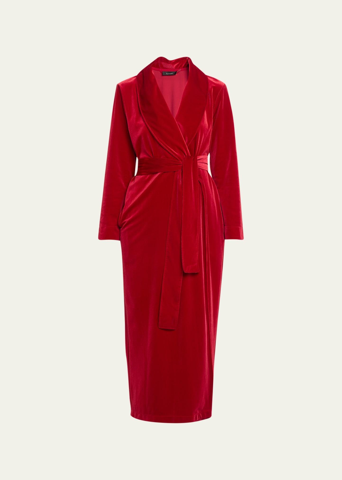 Natalie Long Velvet Robe Product Image