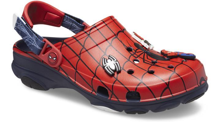 Crocs Mens Team Spider-Man All-Terrain Clogs - Shoes Navy/Red Product Image