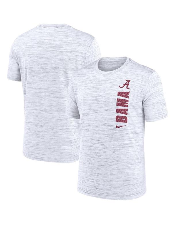 Nike Mens White Alabama Crimson Tide 2024 Sideline Velocity Performance T-Shirt Product Image