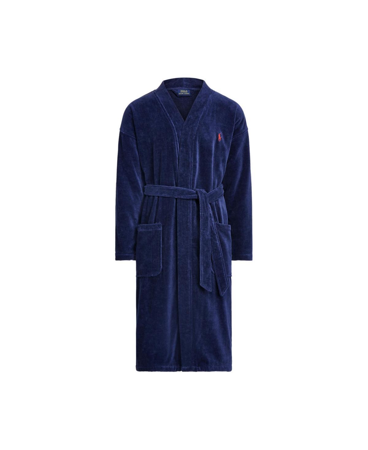 Polo Ralph Lauren Mens Sleepwear Soft Cotton Kimono Velour Robe Product Image