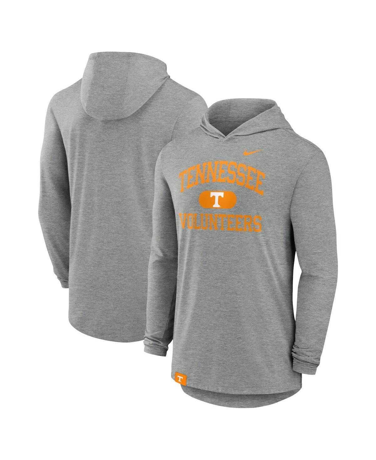 Mens Nike Heather Gray Tennessee Volunteers Blitz Hoodie Long Sleeve T-Shirt Product Image