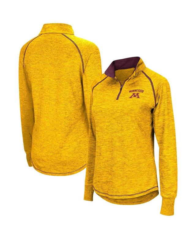 Womens Colosseum Minnesota Gophers Bikram Raglan Quarter-Zip Top Product Image