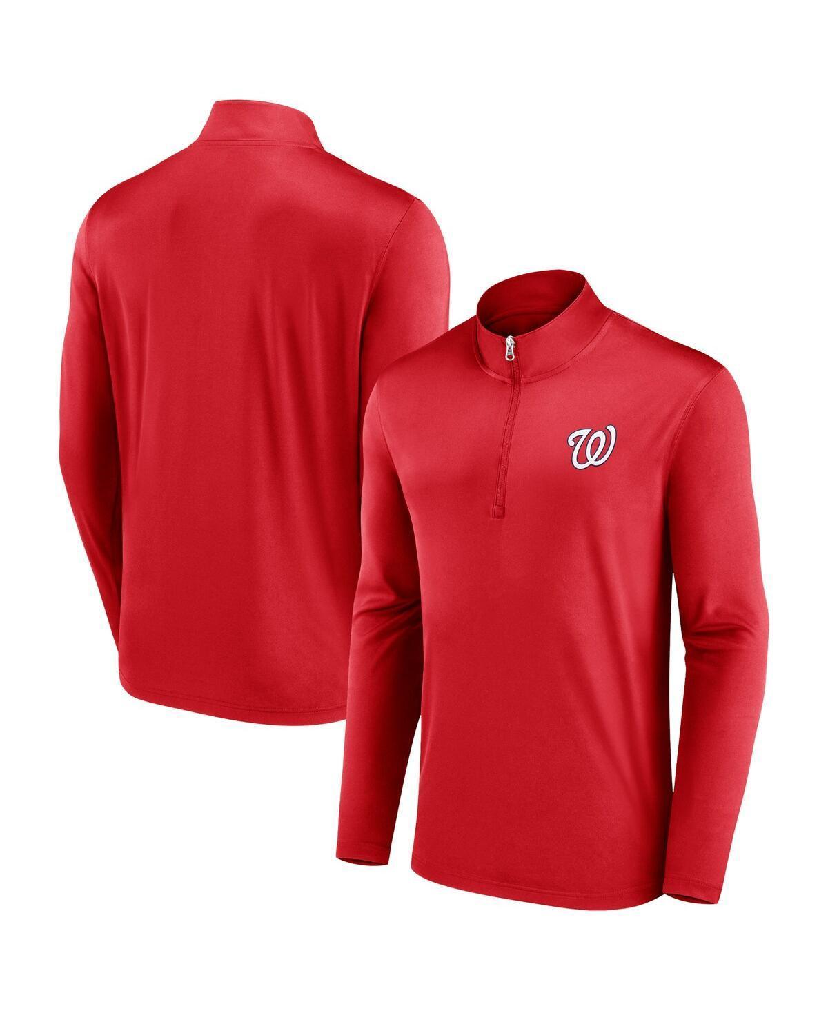 Mens Fanatics Branded Washington Nationals Underdog Mindset Quarter-Zip Top Product Image