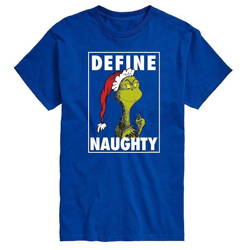 Big & Tall Dr. Seuss Define Naughty Tee, Mens Med Blue Product Image