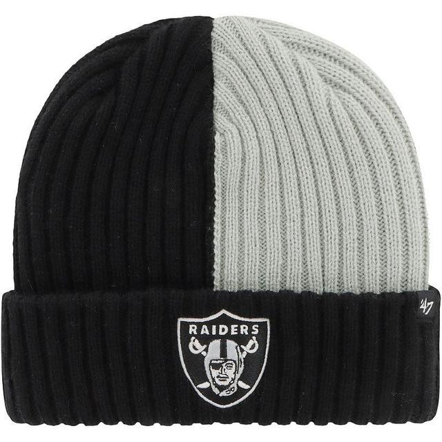 Mens 47 Black Las Vegas Raiders Fracture Cuffed Knit Hat Product Image