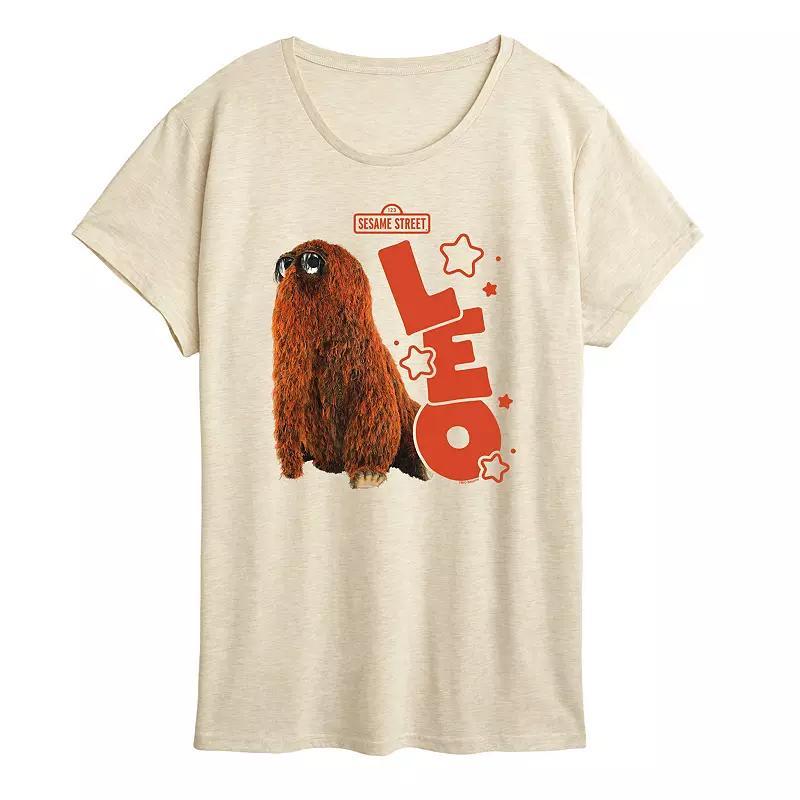 Womens Sesame Street Mr. Snuffleupagus Leo Graphic Tee Product Image