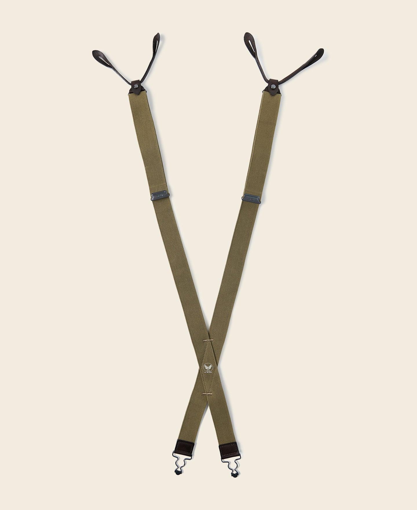 USAF X Back Suspenders - Olive Product Image