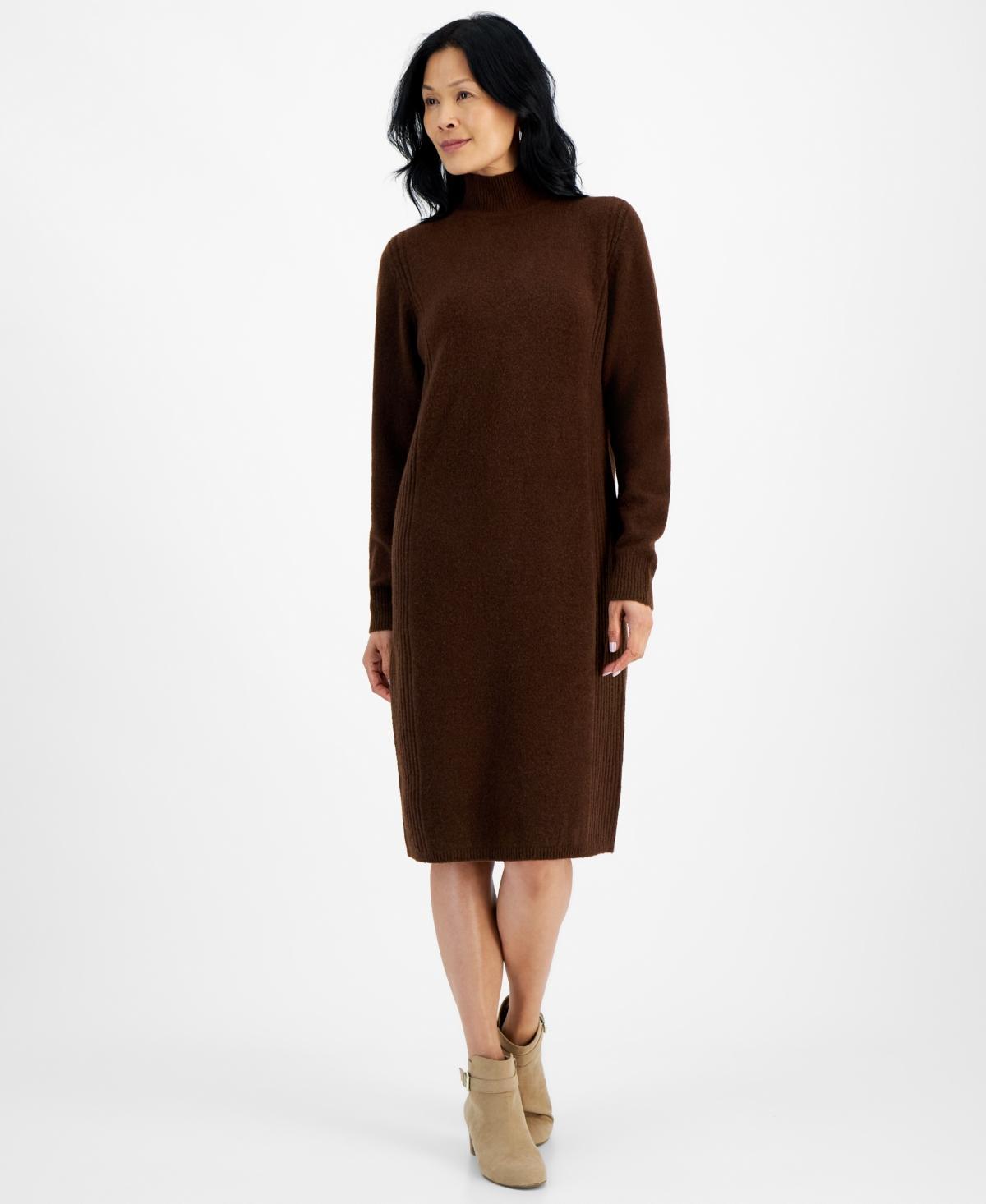 Style & Co Womens Mock-Neck Sweater Dress, Created for Macys Product Image