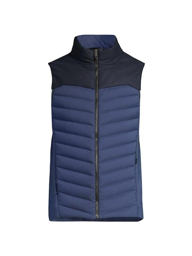 Mens Warmer Insulated Stretch Nylon Down Vest Product Image