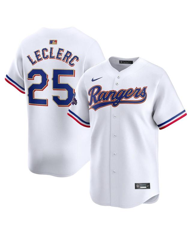 Mens Nike Jose Leclerc Texas Rangers 2024 Gold Collection Limited Player Jersey Product Image