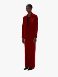 VELVET TUXEDO TROUSERS in red | JW Anderson US  Product Image