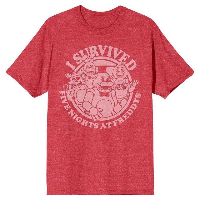 Mens Five Nights at Freddys I Survived Group Portrait Graphic Tee Product Image