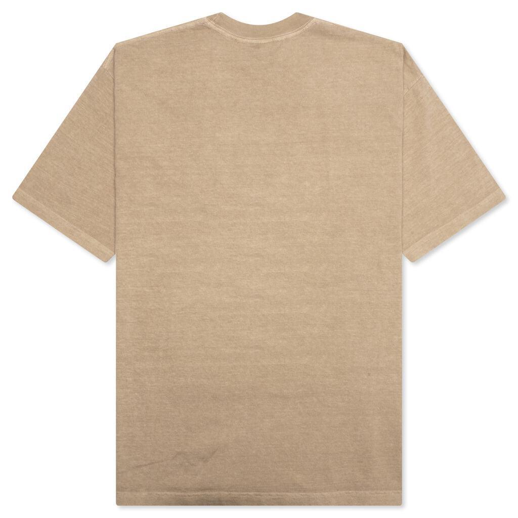 Warning S/S Tee - Beige Male Product Image