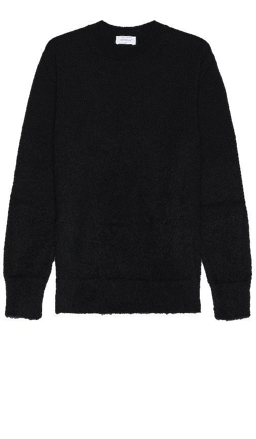 OFF-WHITE Mohair Arrow Knit Crewneck in Black Product Image