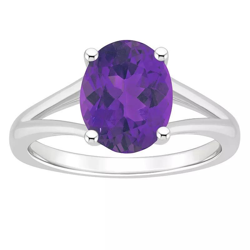 Macys Womens Amethyst (2-1/2 ct.t.w.) Ring in Sterling Silver Product Image