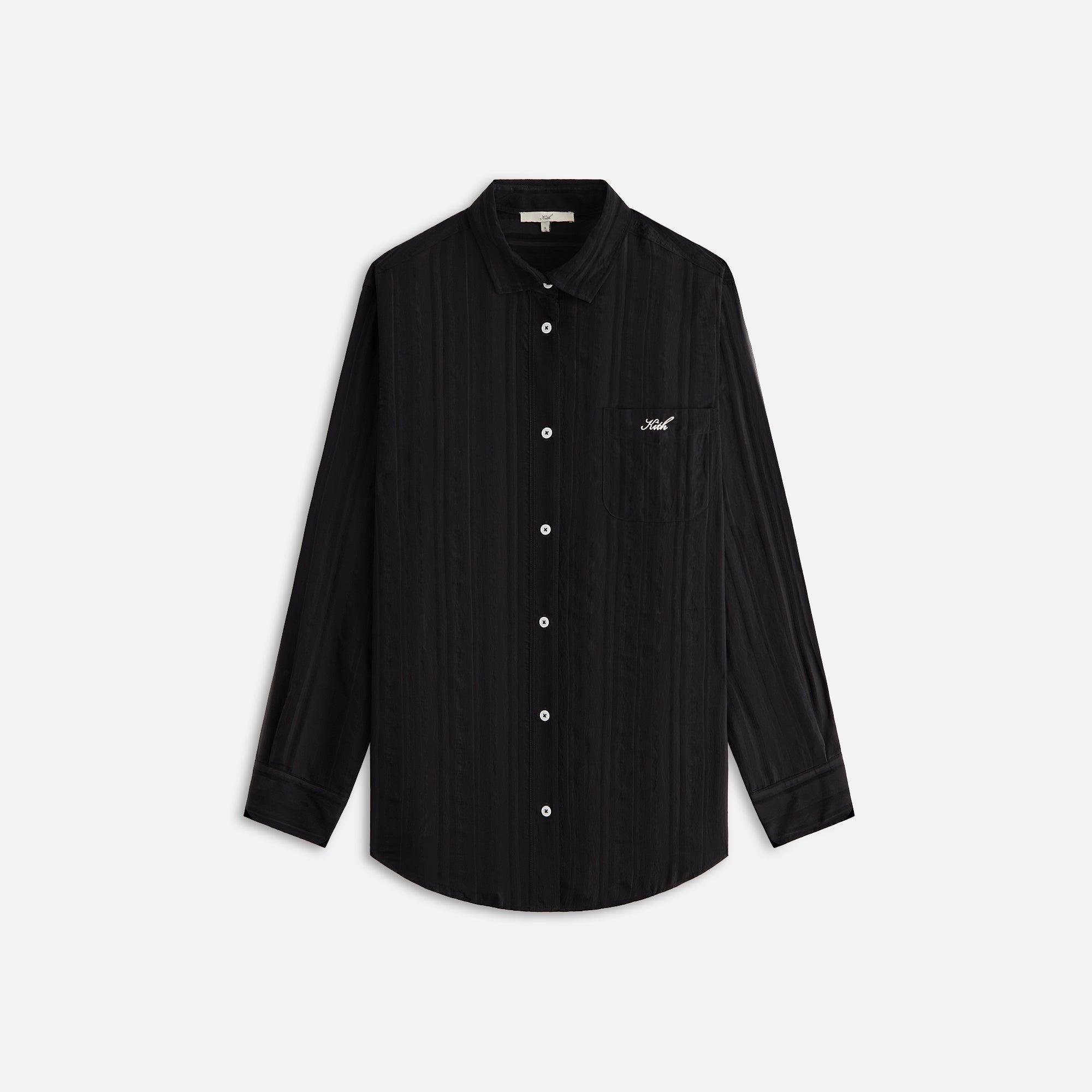 Kith Women Ora II Sheer Stripe Shirt - Black Female product image