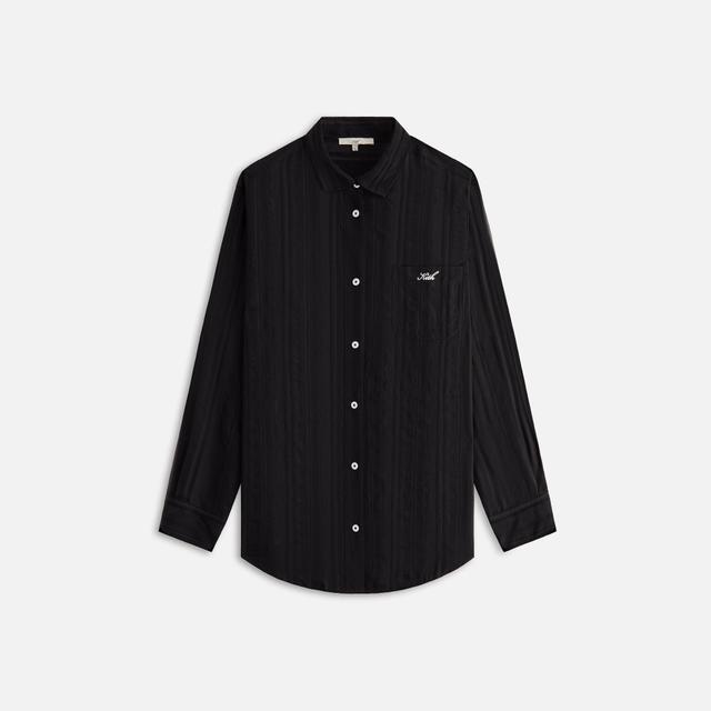 Kith Women Ora II Sheer Stripe Shirt - Black Female Product Image