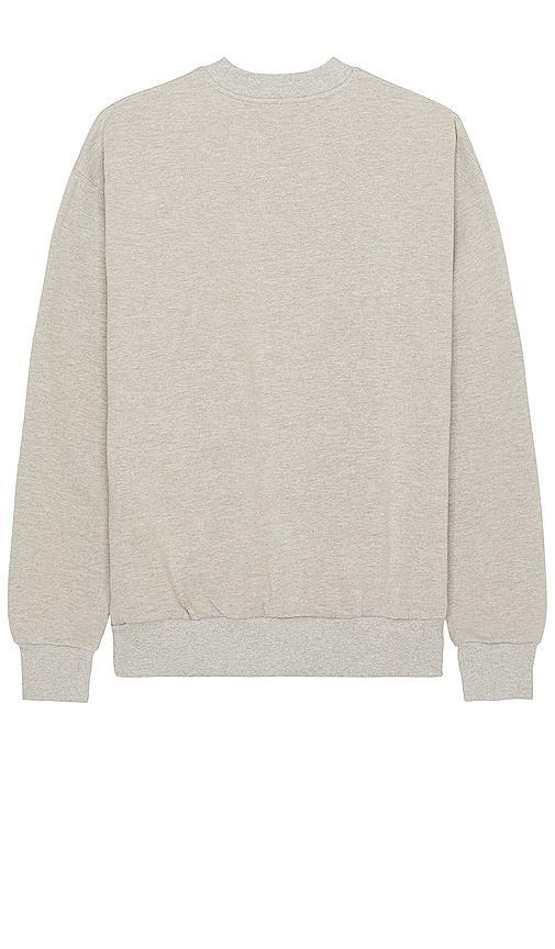 Mister Green USMG Mock Crewneck in Heather - Light Grey. Size M (also in L). Product Image