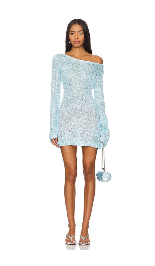 x Revolve Maya Longsleeve Mini Dress - Baia Blue Product Image