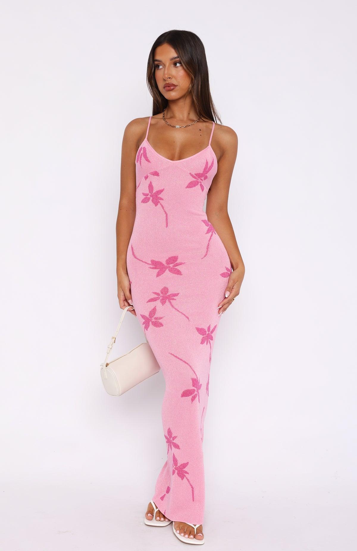 Trust Issues Maxi Dress Pink Product Image