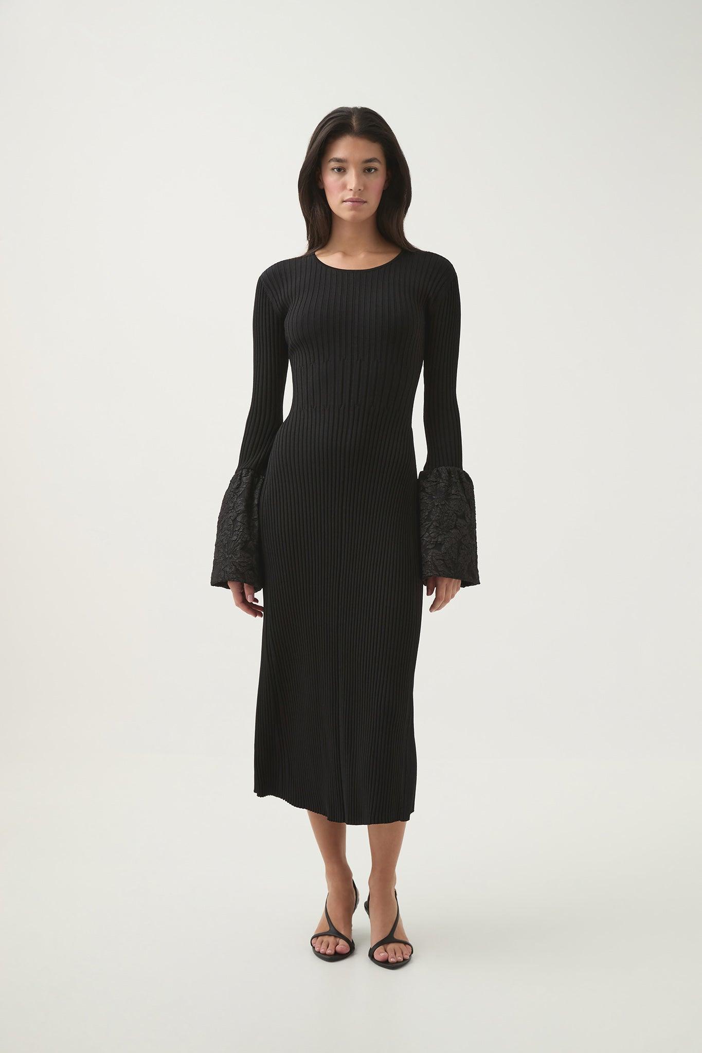 Flute Knit Midi Dress Product Image