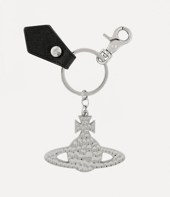 Saffiano Hammered Orb Keyring Product Image