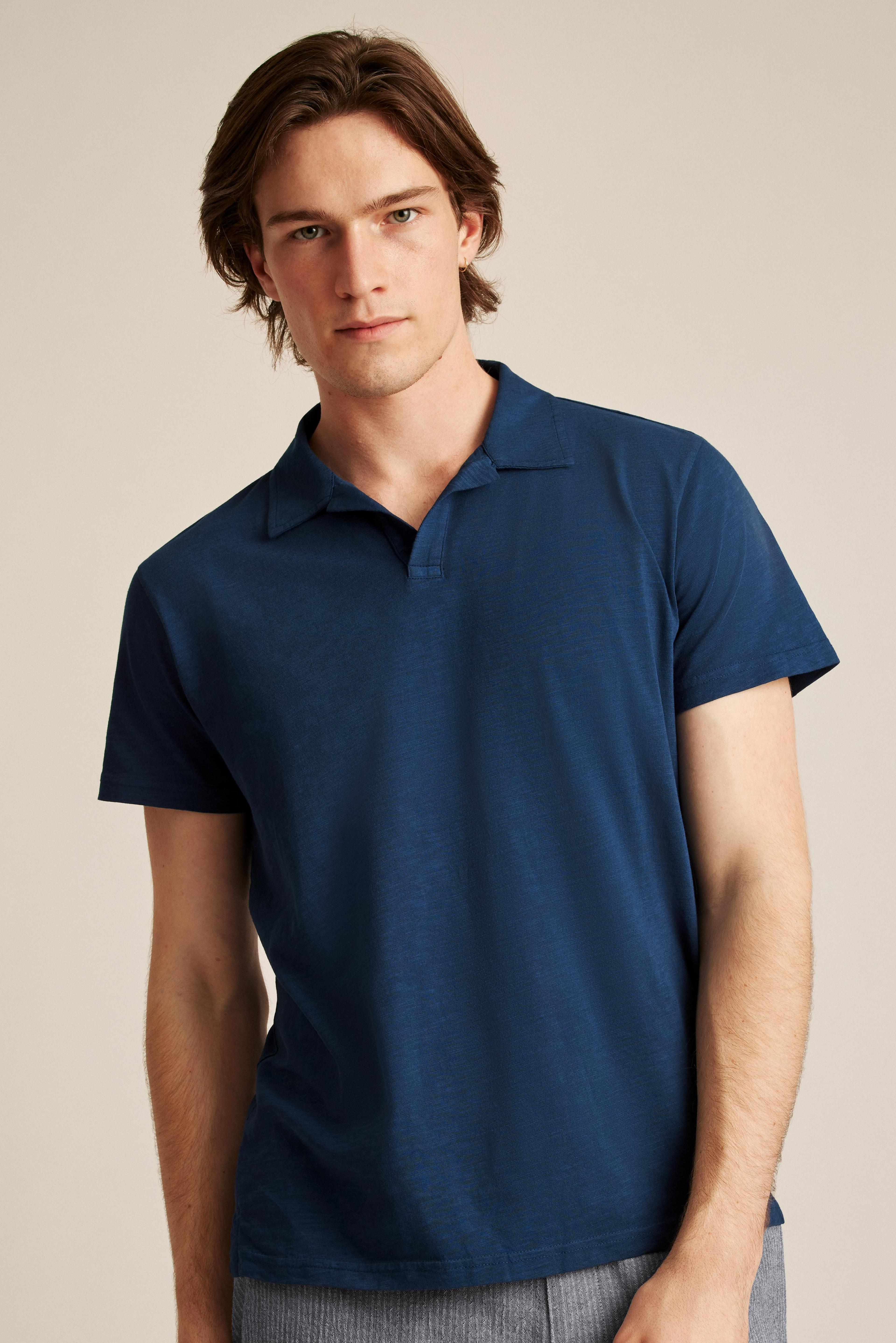 Sun Faded Slub Polo Product Image