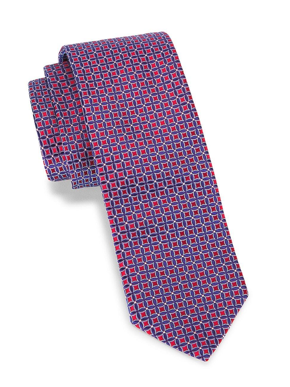 Eton Triangle Neat Silk Tie Product Image