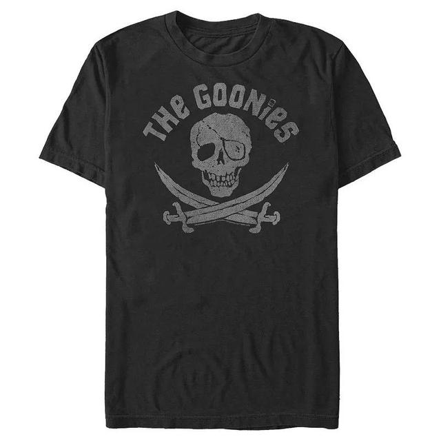 Mens The Goonies Pirate Skull Graphic Tee Blue Product Image