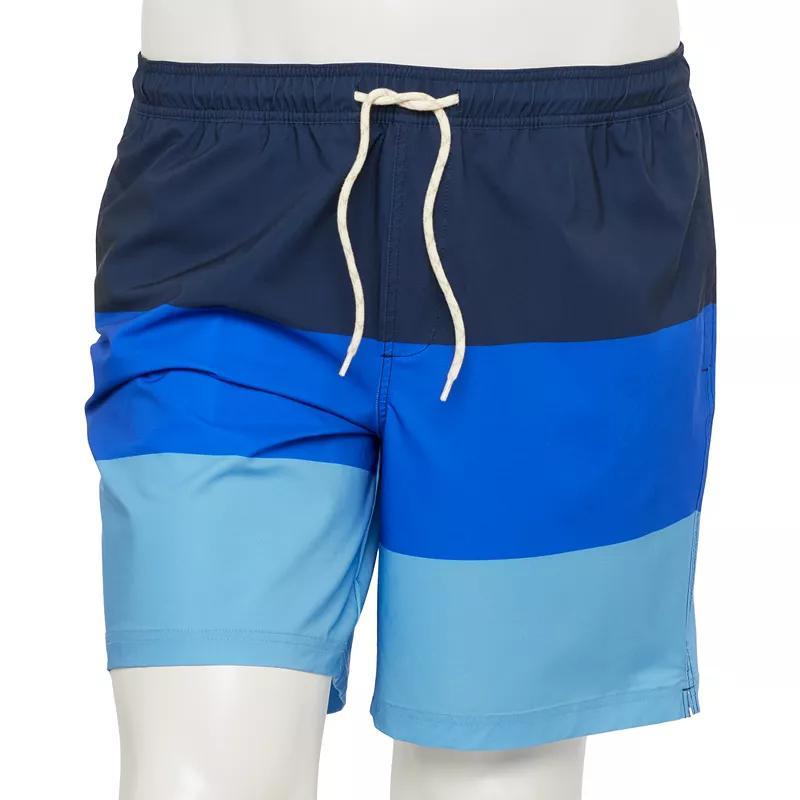 Big & Tall Trinity Coast 9-in. Colorblock Swim Trunks, Mens Product Image