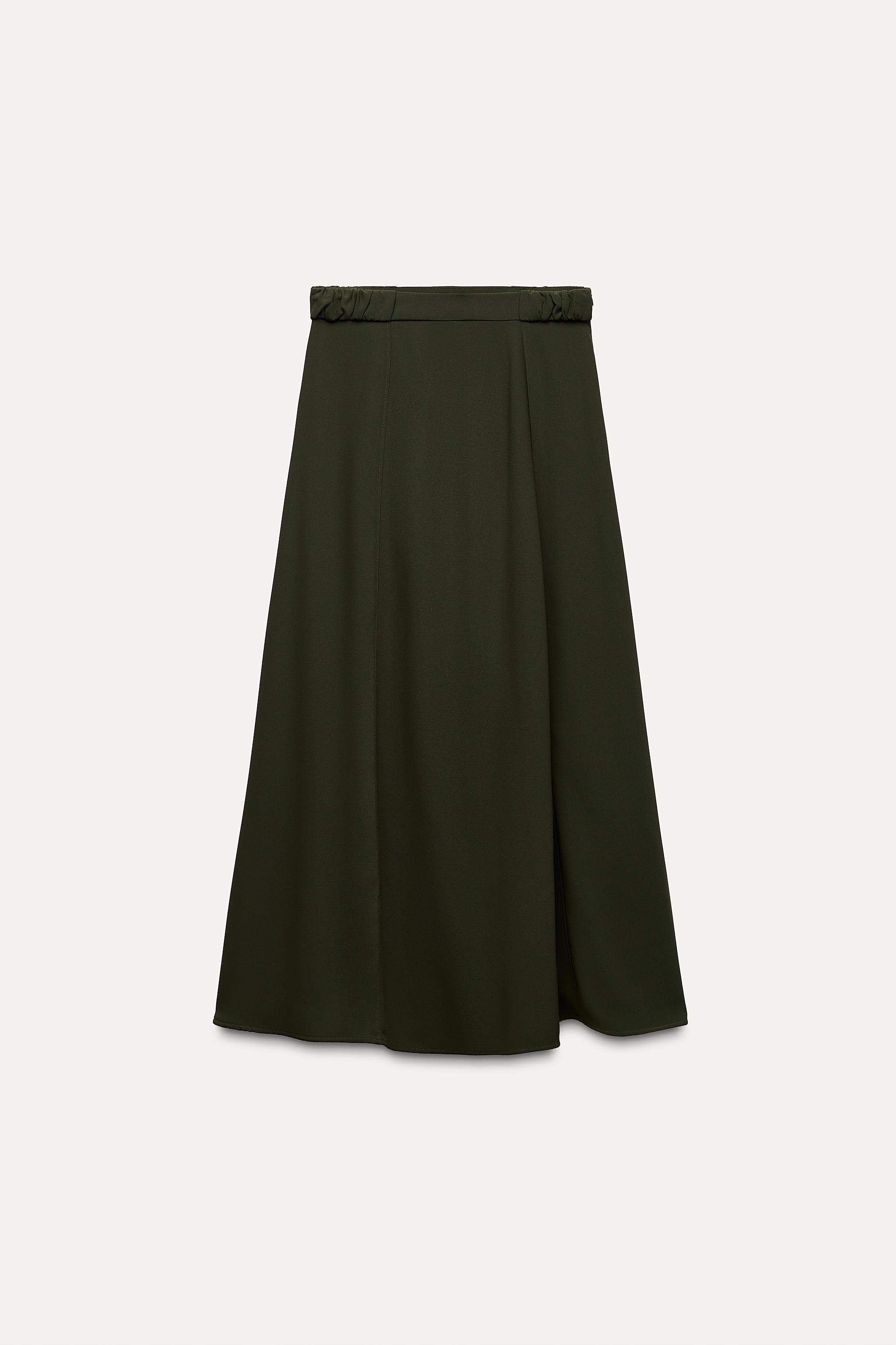 CREPE MIDI SKIRT Product Image