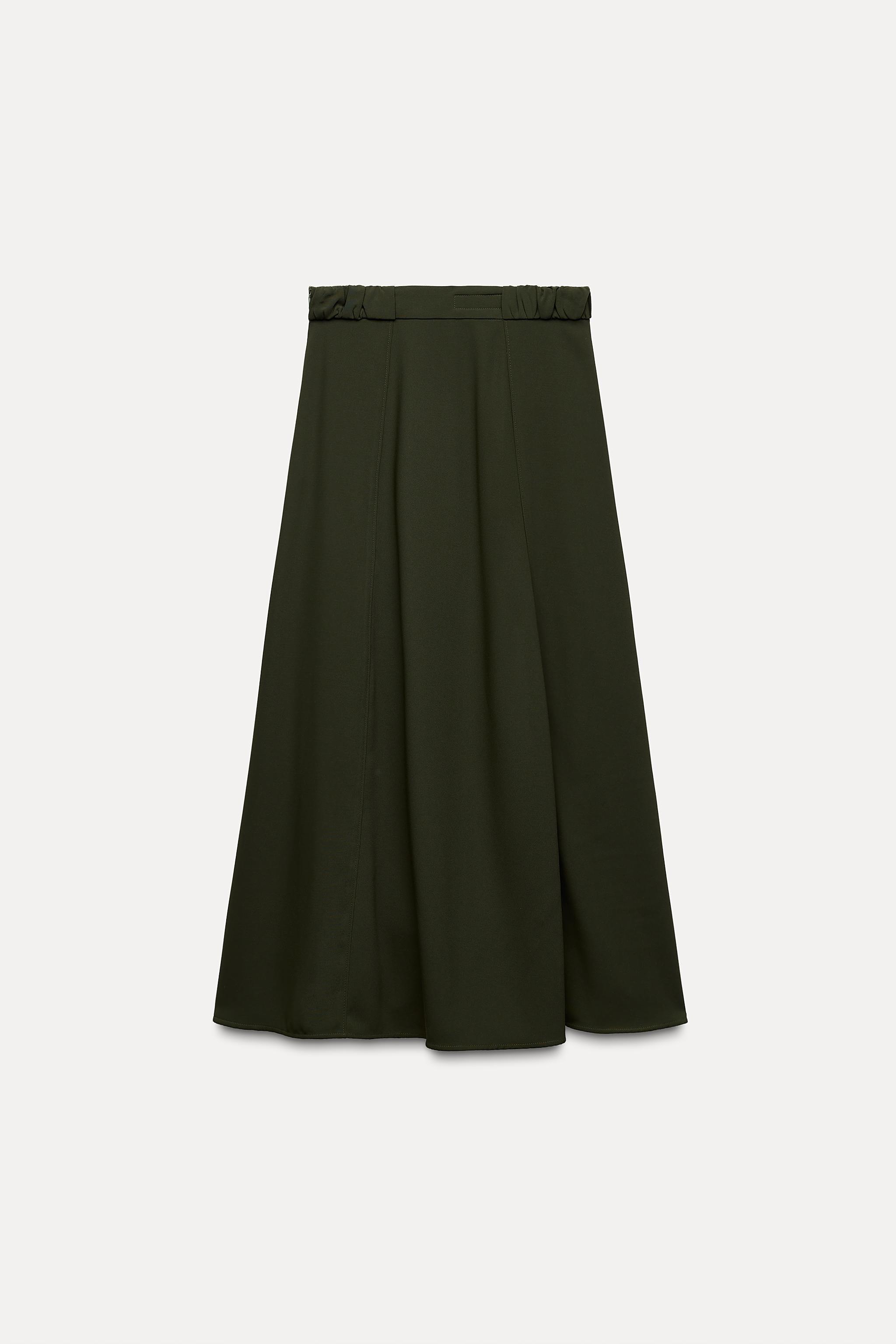 CREPE MIDI SKIRT Product Image