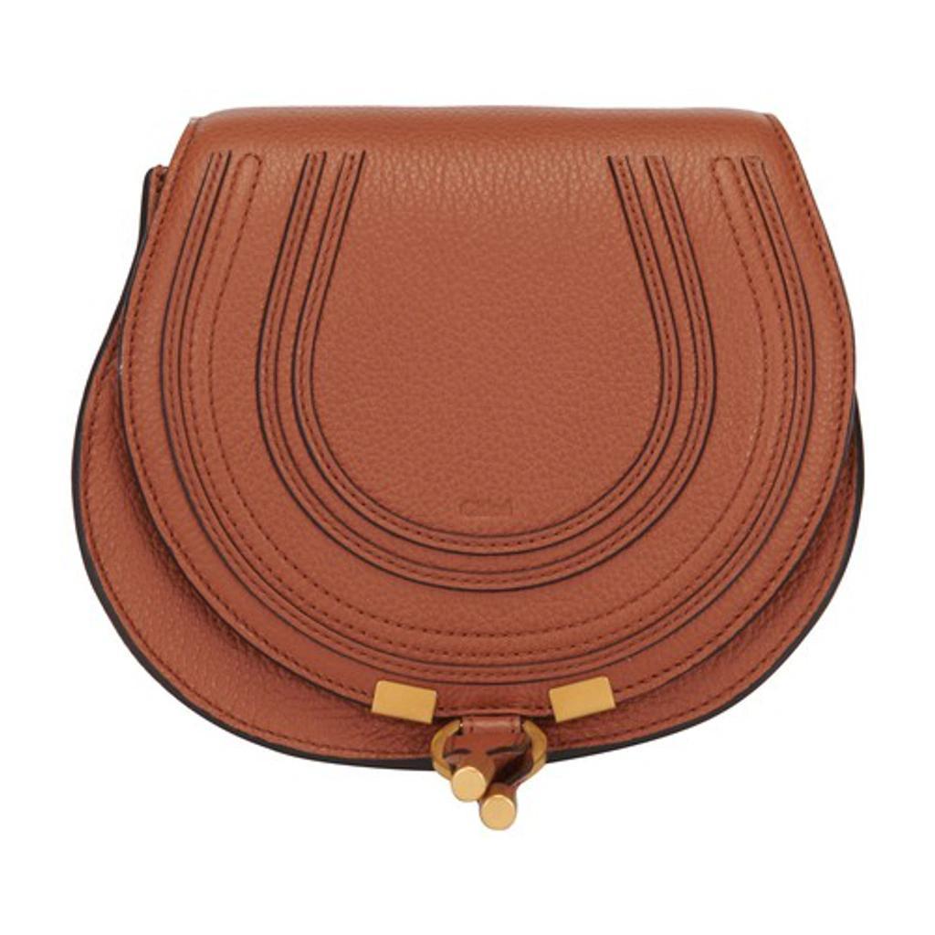 Marcie Small Saddle Bag In Tan Product Image