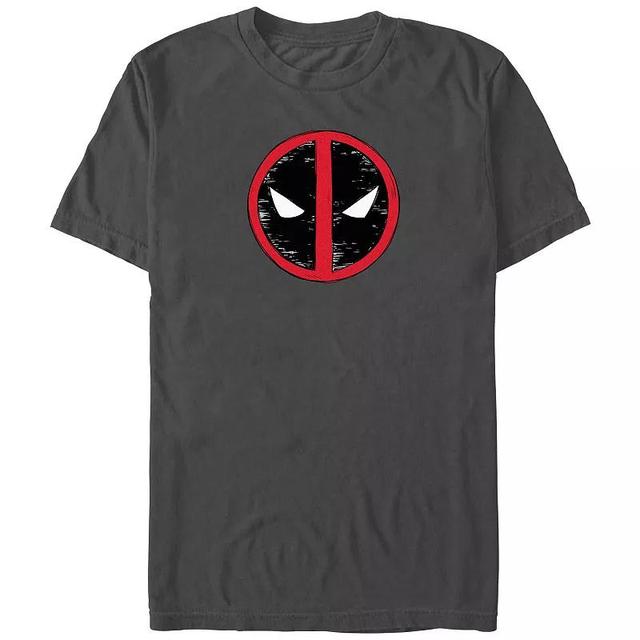 Mens Deadpool And Wolverine Sketch Logo Graphic Tee Grey Product Image