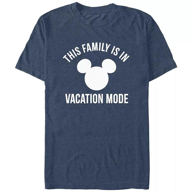 Disneys Mens This Family Is In Vacation Mode Mickey Head Logo Tee Product Image