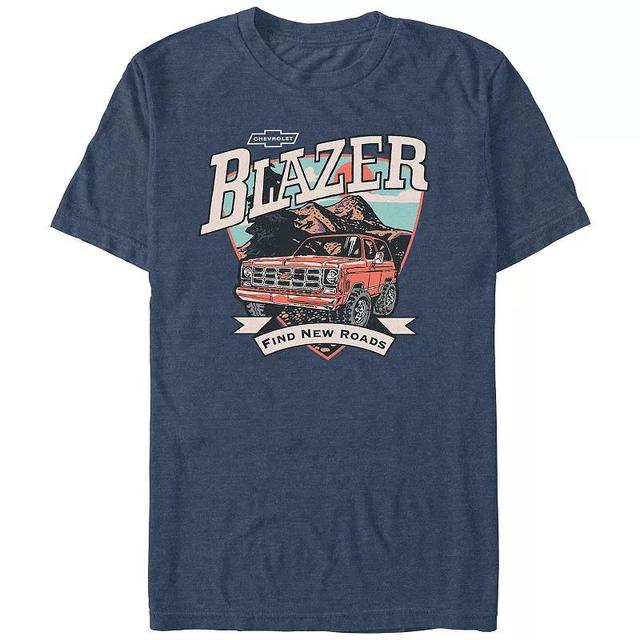 Mens Chevrolet Blazer Find New Roads Graphic Tee Navy Grey Product Image