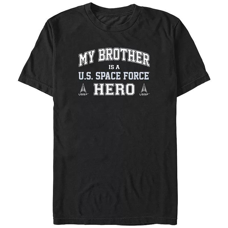 Mens My Brother Is A U.S. Space Force Hero Graphic Tee Product Image