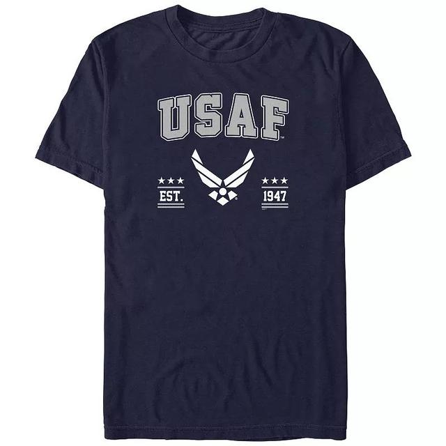 Mens U.S. Air Force Est. 1947 Graphic Tee Blue Product Image