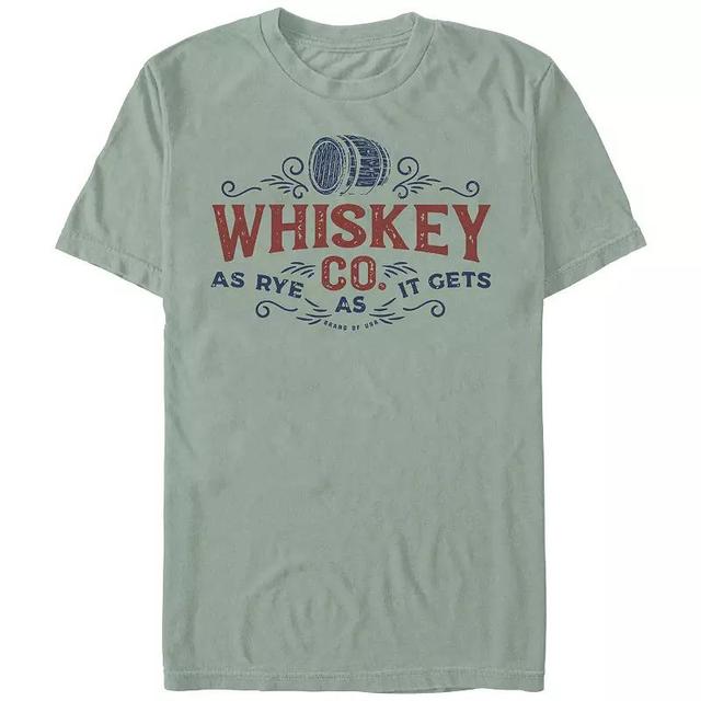 Mens Comfort Colors Whiskey Co. As Rye As It Gets Graphic Tee Product Image