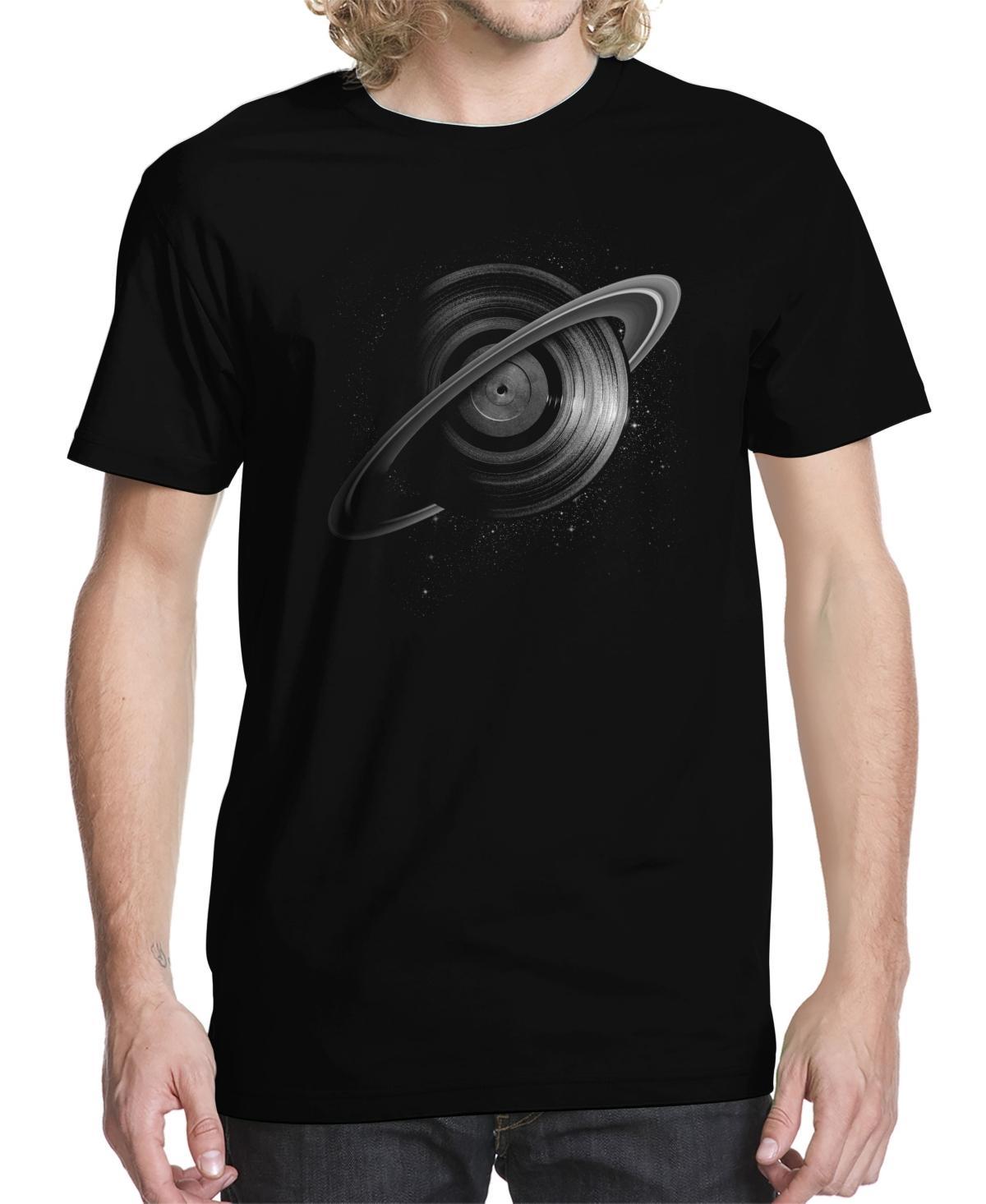 Mens Vinyl Rings Graphic T-shirt Product Image